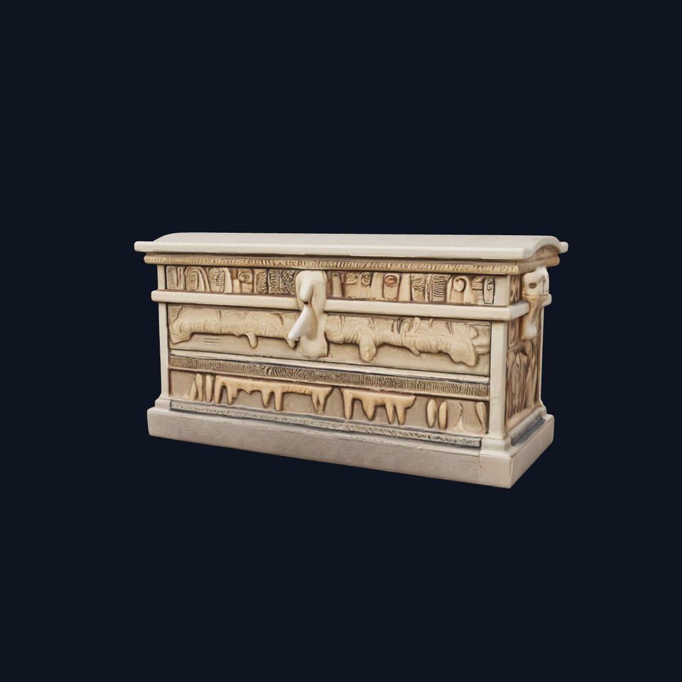 Ancient Egyptian Sarcophagus Model Pack with Hieroglyphics
